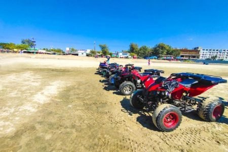 Take a refreshing bike ride on the beach